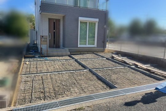 大阪府松原市 N様邸の新築外構工事・水栓の施工前-02