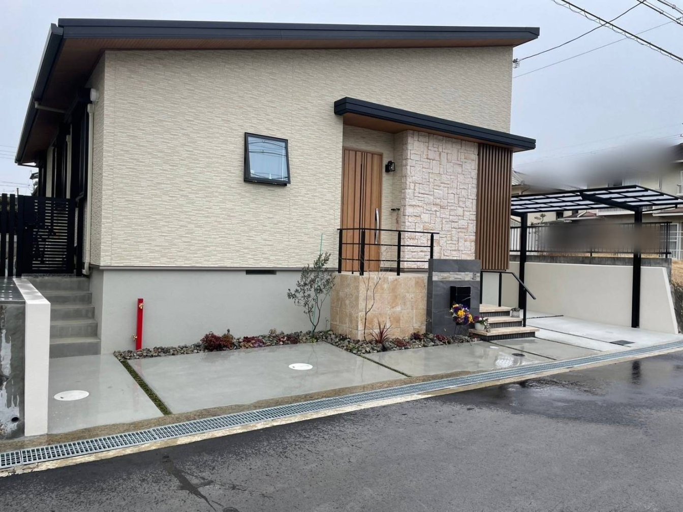 大阪府松原市 N様邸の新築外構工事の施工事例-01