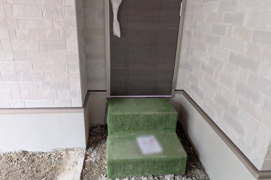 大阪府大阪市港区 A様邸の新築外構工事・玄関の施工前-03